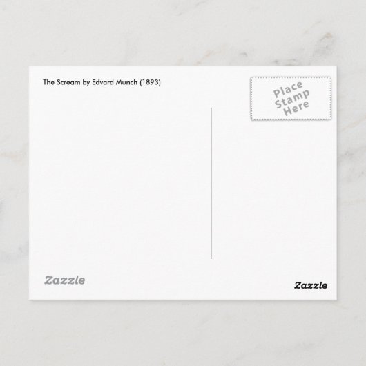 悲鳴はがき ポストカード (裏面)