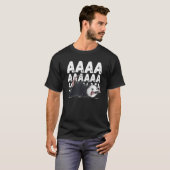 悲鳴をあげるポッサム かわいい フクロネズミのミーム Tシャツ (正面フル)