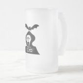 悲鳴を上げながら楽しい時 フロストグラスビールジョッキ (正面右)