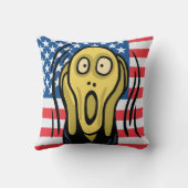 悲鳴を上げるアメリカ人 クッション (裏面)
