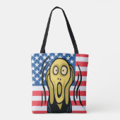 悲鳴を上げるアメリカ人 トートバッグ (裏面)