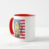 悲鳴を上げるアメリカ人 マグカップ (正面左)