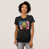 悲鳴を上げるアメリカ人 Tシャツ (正面フル)