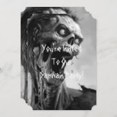 悲鳴を上げるゾンビ 招待状 (正面/裏面)