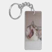 悲鳴を上げるブリティッシュ・ショートヘア キーホルダー (正面左)