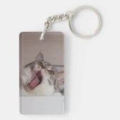 悲鳴を上げるブリティッシュ・ショートヘア キーホルダー (裏面)