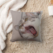 悲鳴を上げるブリティッシュ・ショートヘア クッション (ブランケット)