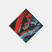 悲鳴を上げる悪魔 スタンダードカクテルナプキン (角)