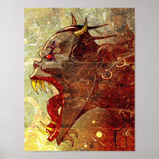 悲鳴を上げる悪魔 ポスター (正面)