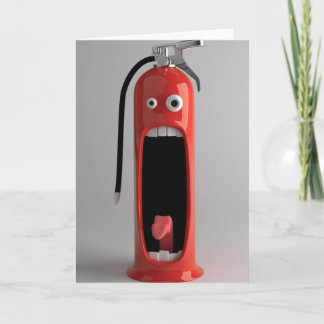 悲鳴を上げる消火器 カード