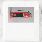 悲鳴を上げる消火器 長方形シール (バッグ)