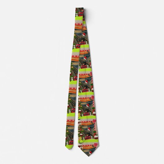 悲鳴を上げる醜いクリスマス ネクタイ (裏面)