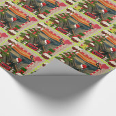 悲鳴を上げる醜いクリスマス ラッピングペーパー (角)