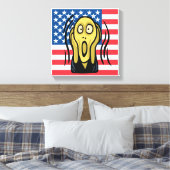 悲鳴アメリカ人 キャンバスプリント (インサイチュ (寝室))