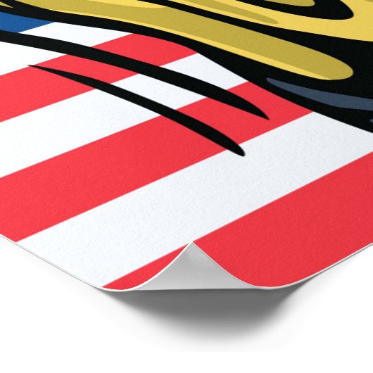 悲鳴アメリカ人 ポスター (角)