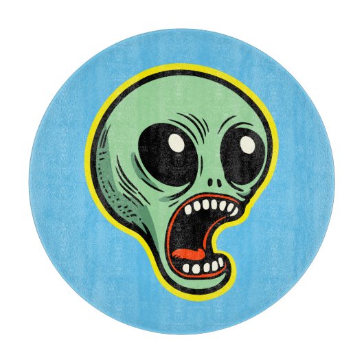 悲鳴エイリアン カッティングボード (正面)