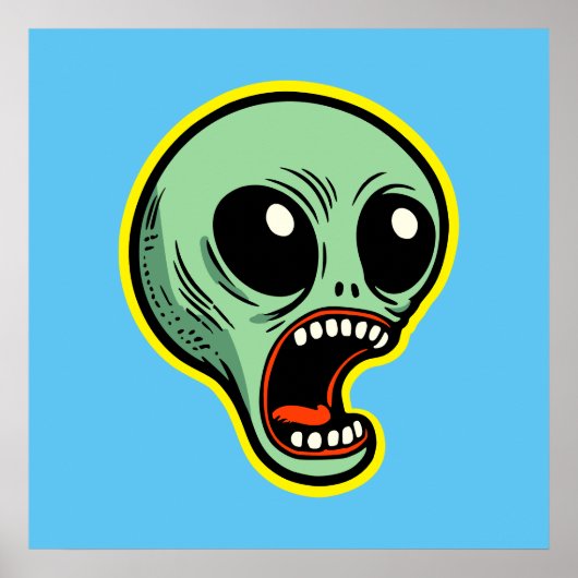 悲鳴エイリアン ポスター (正面)