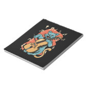悲鳴キャットミュージシャン遊ズチェロ ノートパッド (回転)