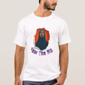 悲鳴スカル幽霊涙 Tシャツ (正面)