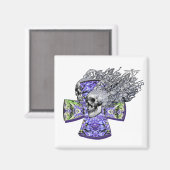 悲鳴スカル2 マグネット (正面/裏面)