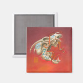 悲鳴スカル マグネット (正面/裏面)