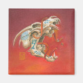 悲鳴スカル マグネット (正面)