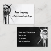 悲鳴スカル 名刺 (正面/裏面)