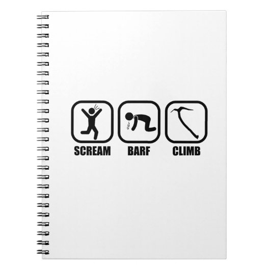 悲鳴バーフ登り ノートブック (正面)