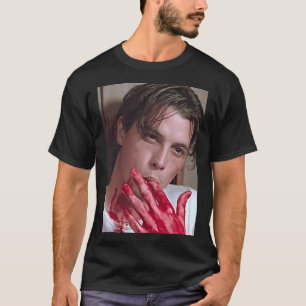 悲鳴ビリー・ルーミス・ホラー映画の血 Tシャツ