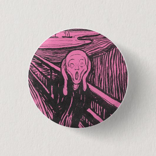 悲鳴ボタン 缶バッジ (正面)