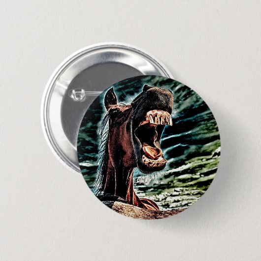 悲鳴ボタン 缶バッジ (正面&裏面)