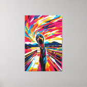 悲鳴ポップ・アートののアート・ビジョン キャンバスプリント (正面)