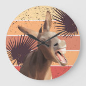 悲鳴ロバの壁時計 ラージ壁時計 (正面)