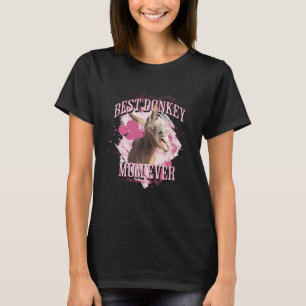 悲鳴ロバ最高のー- Donkey Mom Ever Tシャツ
