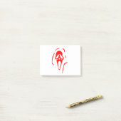 悲鳴幽霊顔 ポストイット (デスク上)