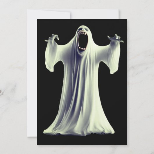 悲鳴幽霊 招待状 (正面)