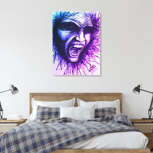 悲鳴顔 キャンバスプリント (インサイチュ (寝室))