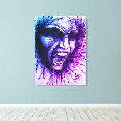 悲鳴顔 キャンバスプリント (インサイチュ (ウッドフロア))