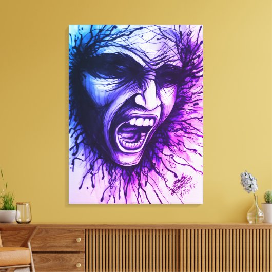 悲鳴顔 キャンバスプリント (インサイチュ (リビング))