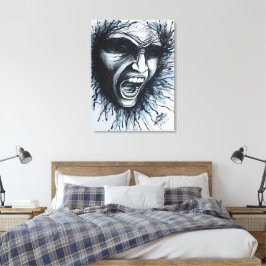 悲鳴顔 キャンバスプリント