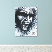 悲鳴顔 キャンバスプリント (インサイチュ (ウッドフロア))