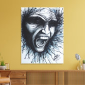 悲鳴顔 キャンバスプリント (インサイチュ (リビング))