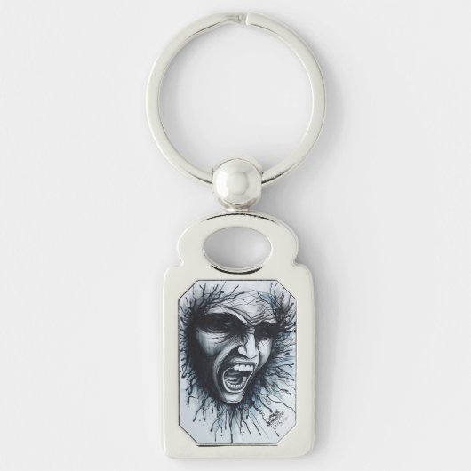 悲鳴顔 キーホルダー (正面)