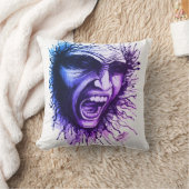 悲鳴顔 クッション (ブランケット)