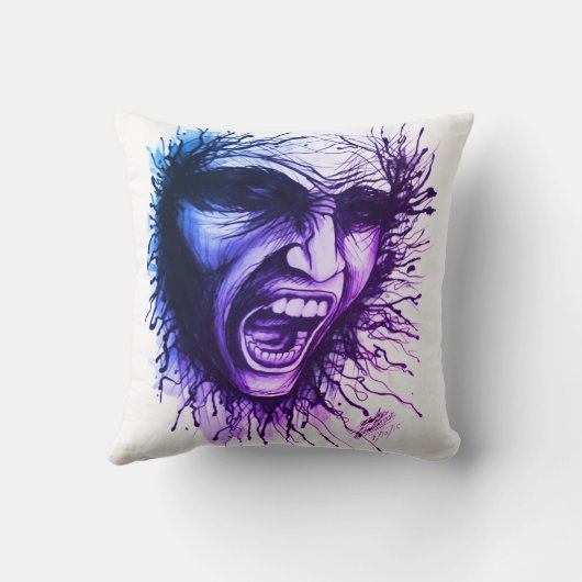 悲鳴顔 クッション (裏面)