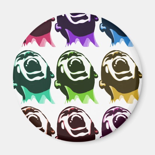 悲鳴顔 マグネット (正面)