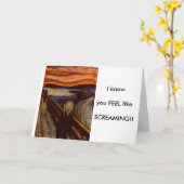 悲鳴 カード (黄色い花)