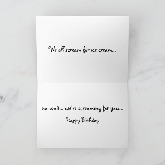 悲鳴 カード (内部)