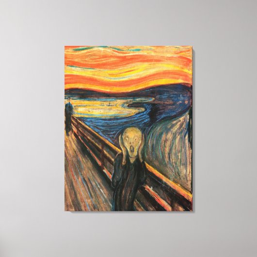 悲鳴 – キャンバスの拡大 キャンバスプリント (正面)