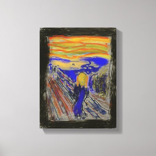 悲鳴 キャンバスプリント (正面)